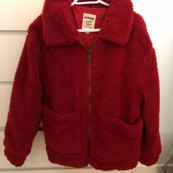 Red Garage Sherpa jacket - Picture 2 of 2